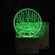 UKANI 3D  Islamic Design Night lamp with 7 color automatic Changing Light For Home bedroom Gift  Cafe Office Valentine Gift  size (3 inch )