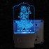 UKANI 3D  Shree Khodiyar Mataji Night lamp with 7 color automatic Changing Light For Home bedroom Gift  Cafe Office Valentine Gift  size (3 inch )