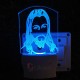 UKANI 3D  God Jesus Night lamp with 7 color automatic Changing Light For Home bedroom Gift  Cafe Office Valentine Gift  size (3 inch )
