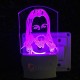 UKANI 3D  God Jesus Night lamp with 7 color automatic Changing Light For Home bedroom Gift  Cafe Office Valentine Gift  size (3 inch )
