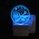 UKANI 3D  New Islamic Design Night lamp with 7 color automatic Changing Light For Home bedroom Gift  Cafe Office Valentine Gift  size (3 inch )
