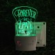 UKANI 3D Forever Love With You  with 7 color automatic Changing Light For Home bedroom Gift  Cafe Office Valentine Gift  size (3 inch )