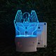 UKANI 3D Allah Ki Dua with 7 color automatic Changing Light For Home bedroom Gift  Cafe Office Valentine Gift  size (3 inch )