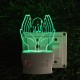 UKANI 3D Allah Ki Dua with 7 color automatic Changing Light For Home bedroom Gift  Cafe Office Valentine Gift  size (3 inch )
