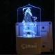 UKANI 3D Aai Shree Mogal Mataji Design with 7 color automatic Changing Light For Home bedroom Gift  Cafe Office Valentine Gift  size (3 inch )