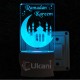 UKANI 3D  Ramdan Kareem Night lamp with 7 color automatic Changing Light For Home bedroom Gift  Cafe Office Valentine Gift  size (3 inch )