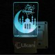 UKANI 3D  Ramdan Kareem Night lamp with 7 color automatic Changing Light For Home bedroom Gift  Cafe Office Valentine Gift  size (3 inch )