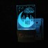 UKANI 3D eid  mubarak Night lamp with 7 color automatic Changing Light For Home bedroom Gift  Cafe Office Valentine Gift  size (3 inch )