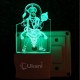 UKANI 3D  Hanumanji maharaj  Night lamp with 7 color automatic Changing Light For Home bedroom Gift  Cafe Office Valentine Gift  size (3 inch )