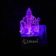 UKANI 3D  God Hanumanji Maharaj  Night lamp with 7 color automatic Changing Light For Home bedroom Gift  Cafe Office Valentine Gift  size (3 inch )